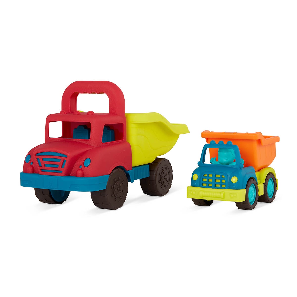 B.TOYS - Set 2 camiones volquete con figura B Toys.