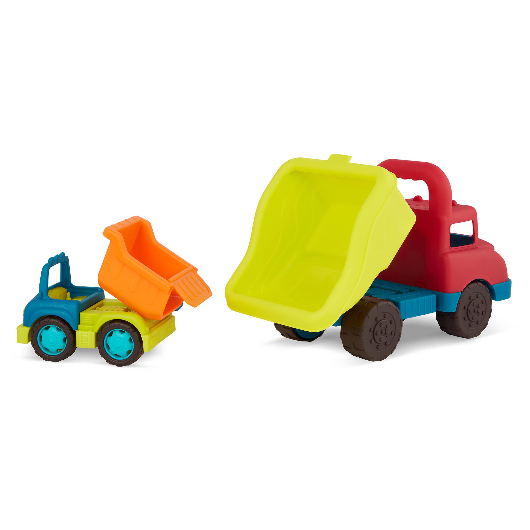 Set 2 camiones volquete con figura B Toys 4