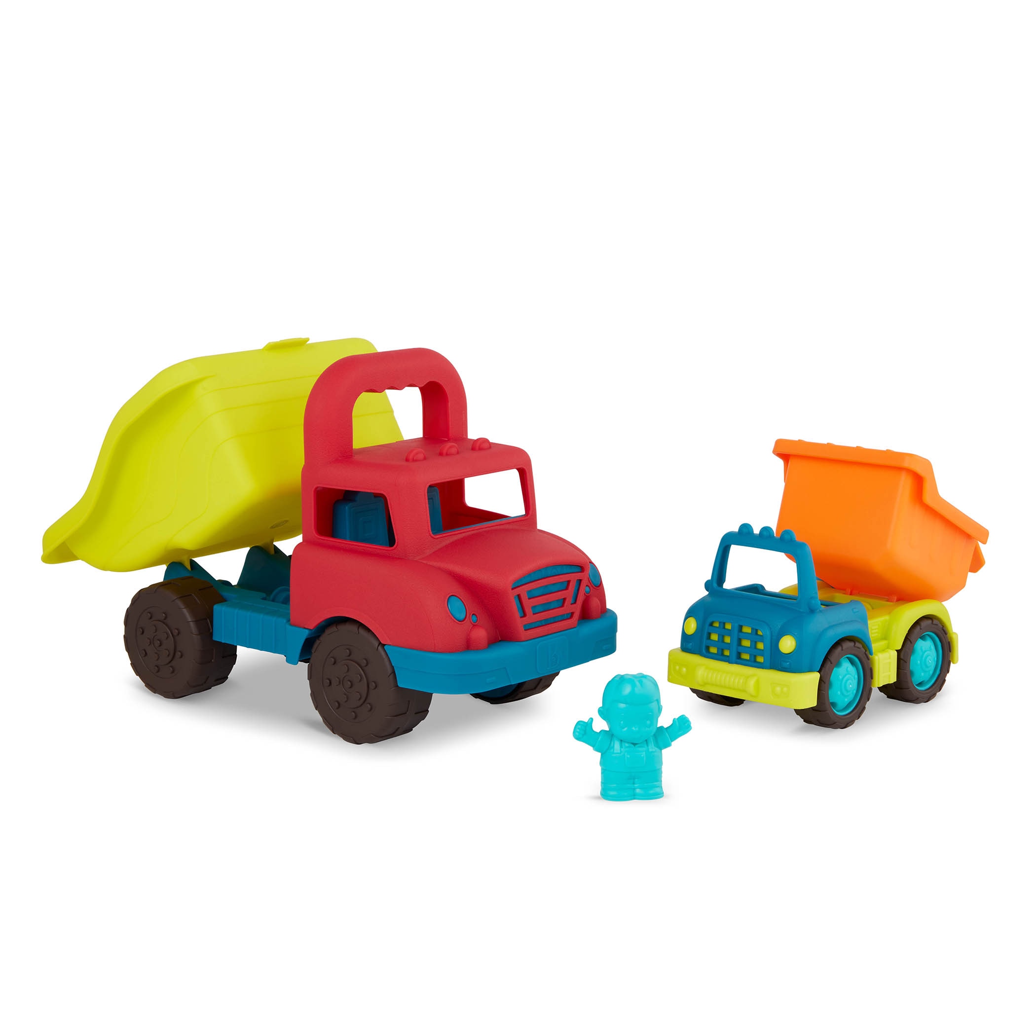 Set 2 camiones volquete con figura B Toys 5
