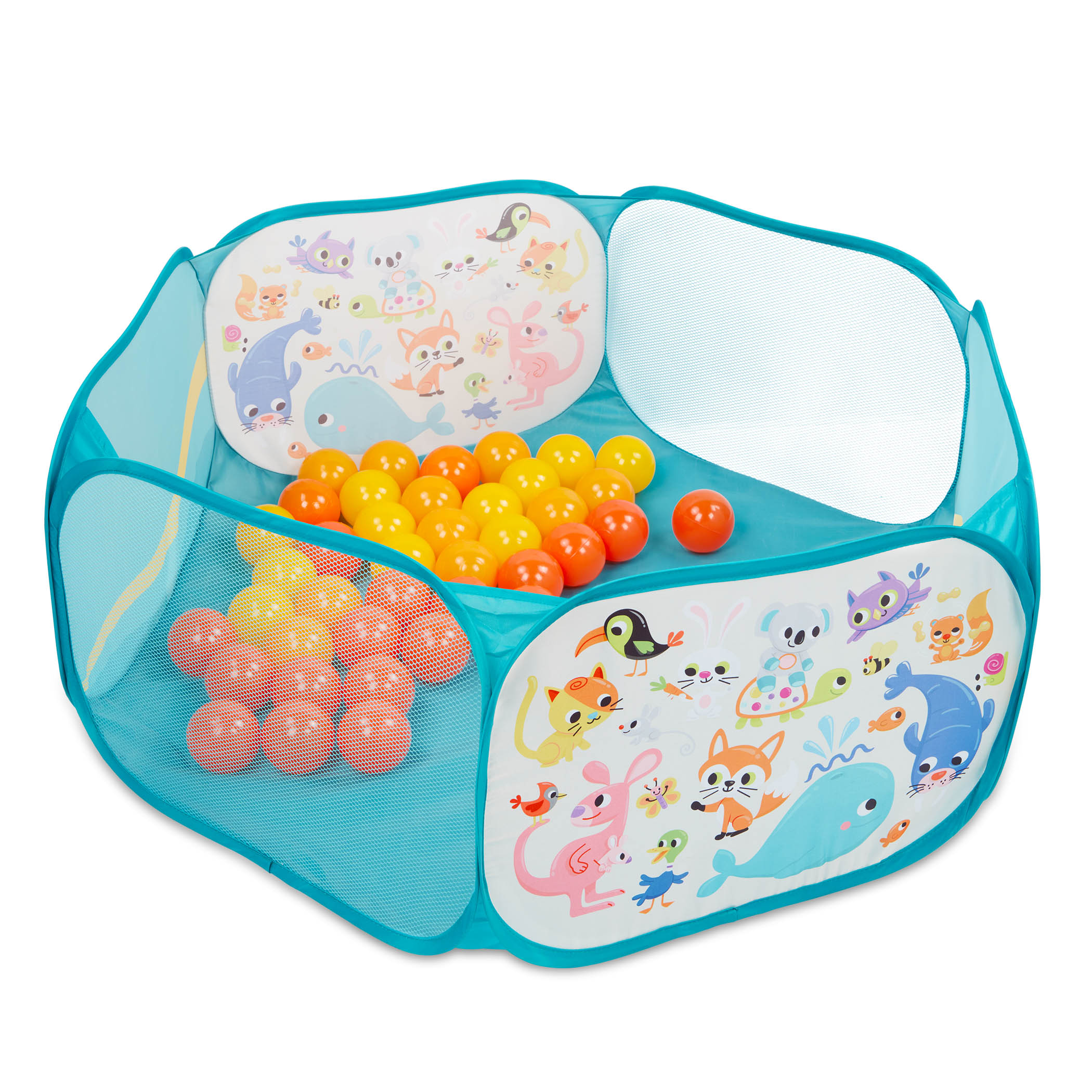 Piscina plegable con 42 bolas de colores B Toys 3