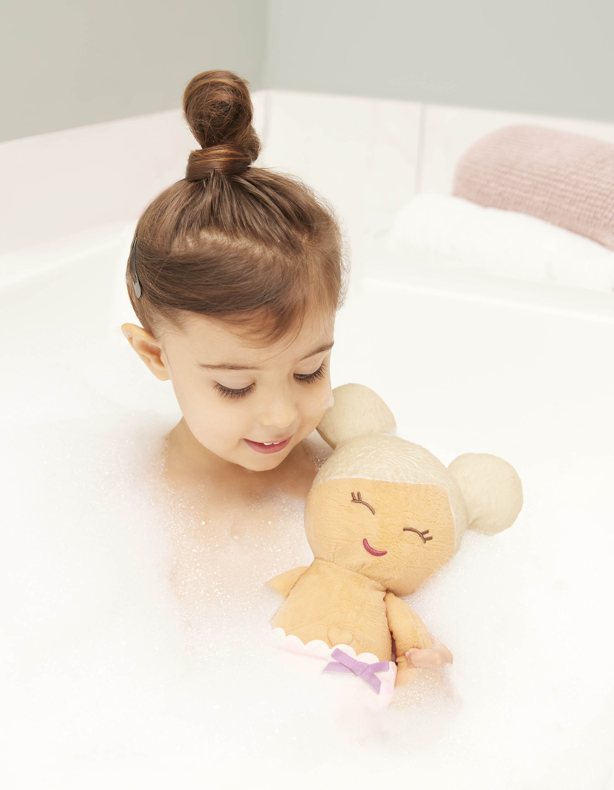 Boneca Peluche de banho, Pelo Loiro 7