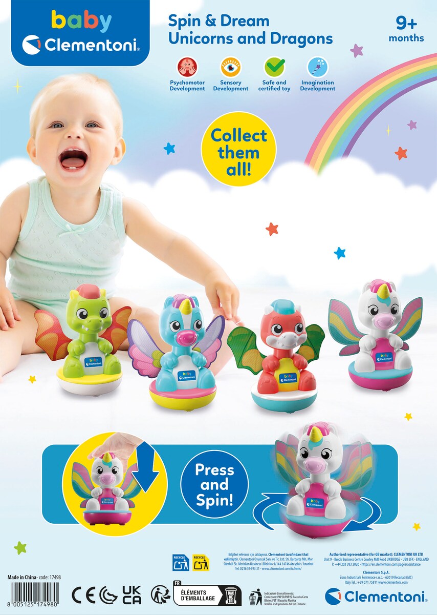 Juguete Gira y Mueve tus Alitas Clementoni modelos surtidos 2