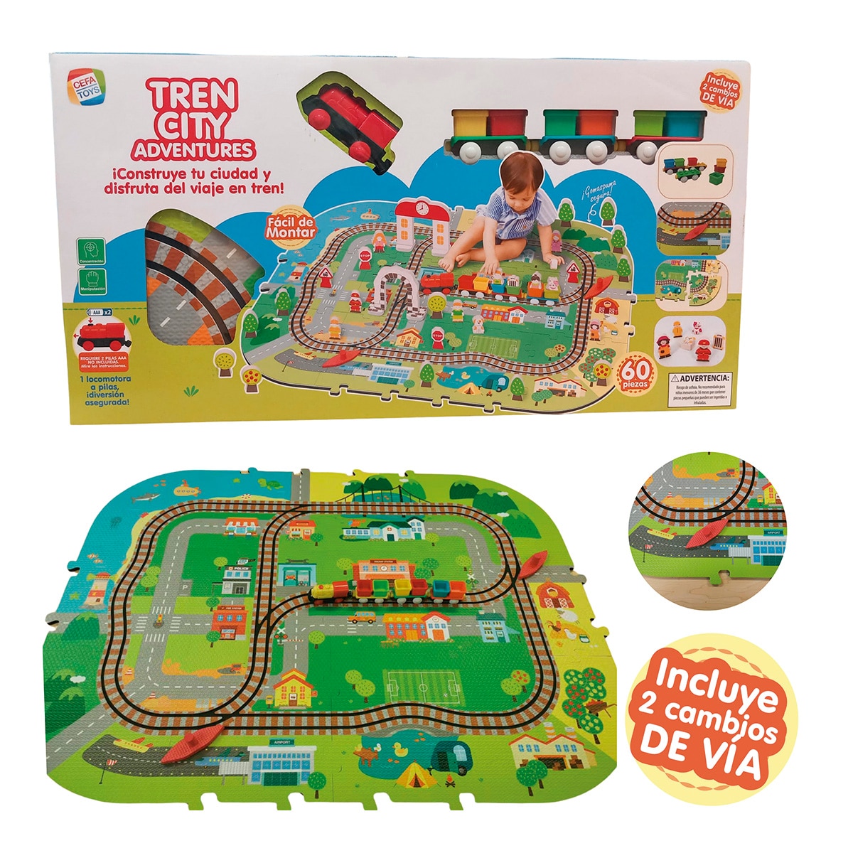 Cefa Toys – Set de construcción Tren City Adventures Cefa Toys.