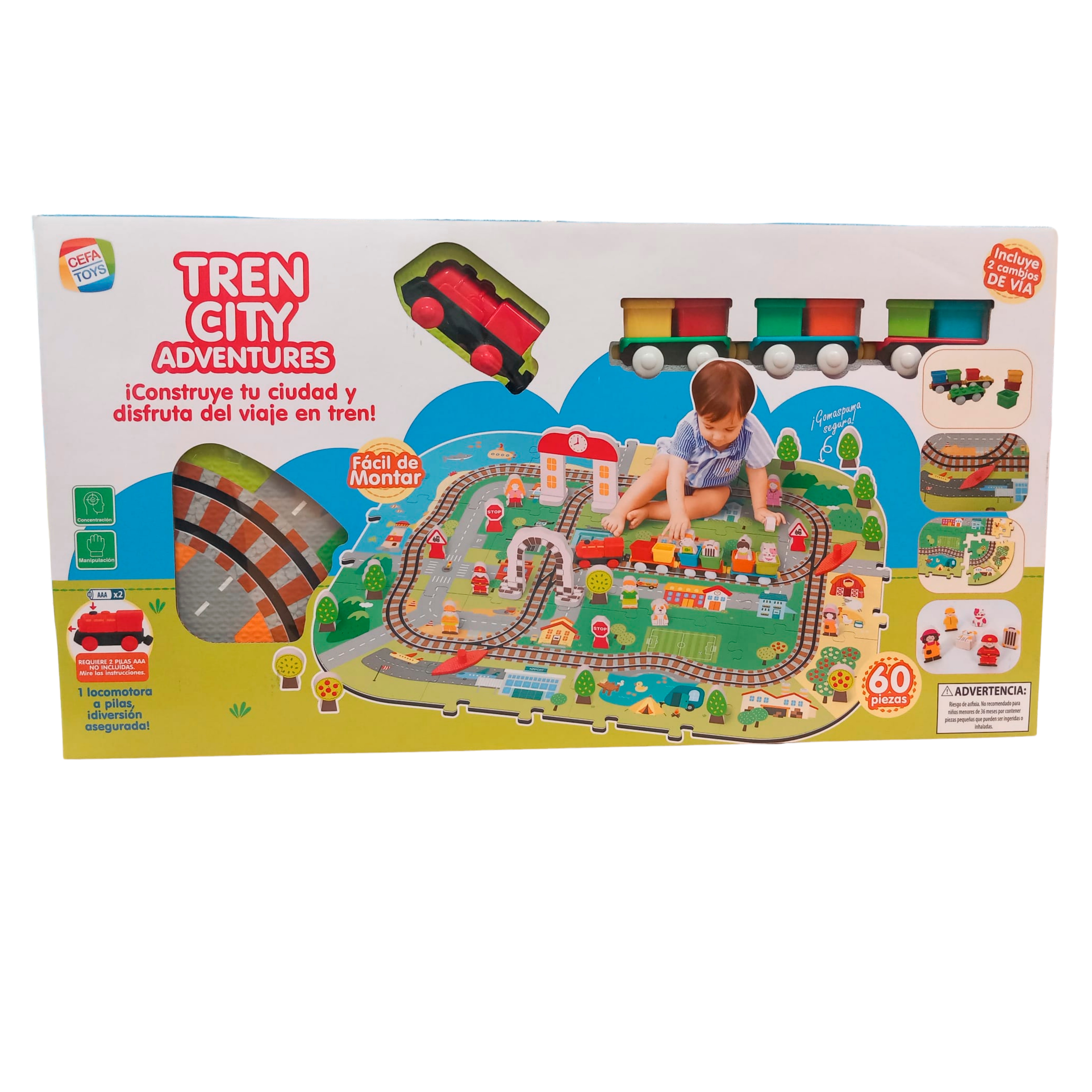 Set de construcción Tren City Adventures Cefa Toys 2