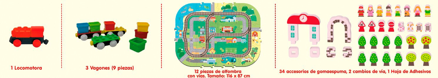 Set de construcción Tren City Adventures Cefa Toys 11