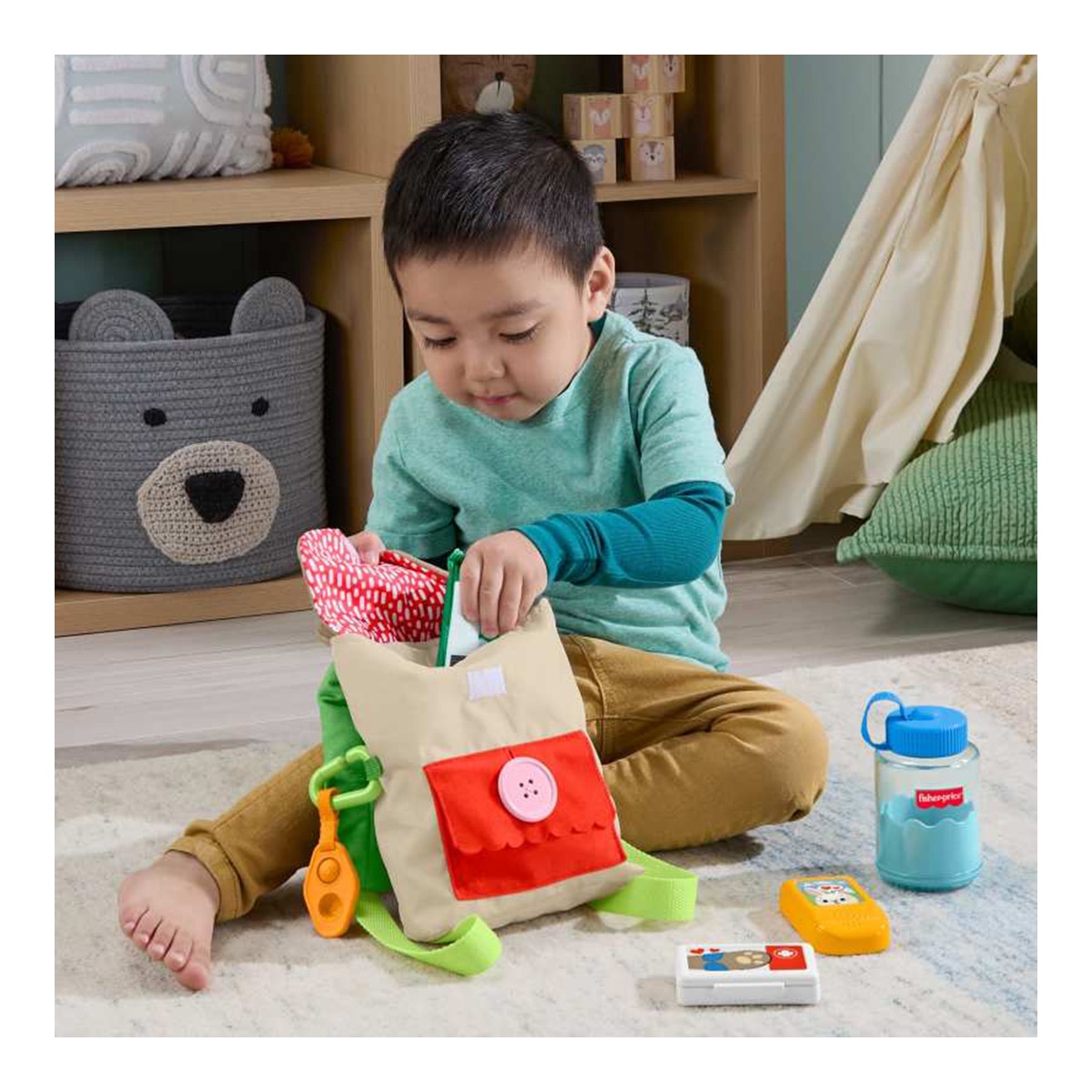 Mochila Busy Bear Bosque de la amistad Fisher-Price 2