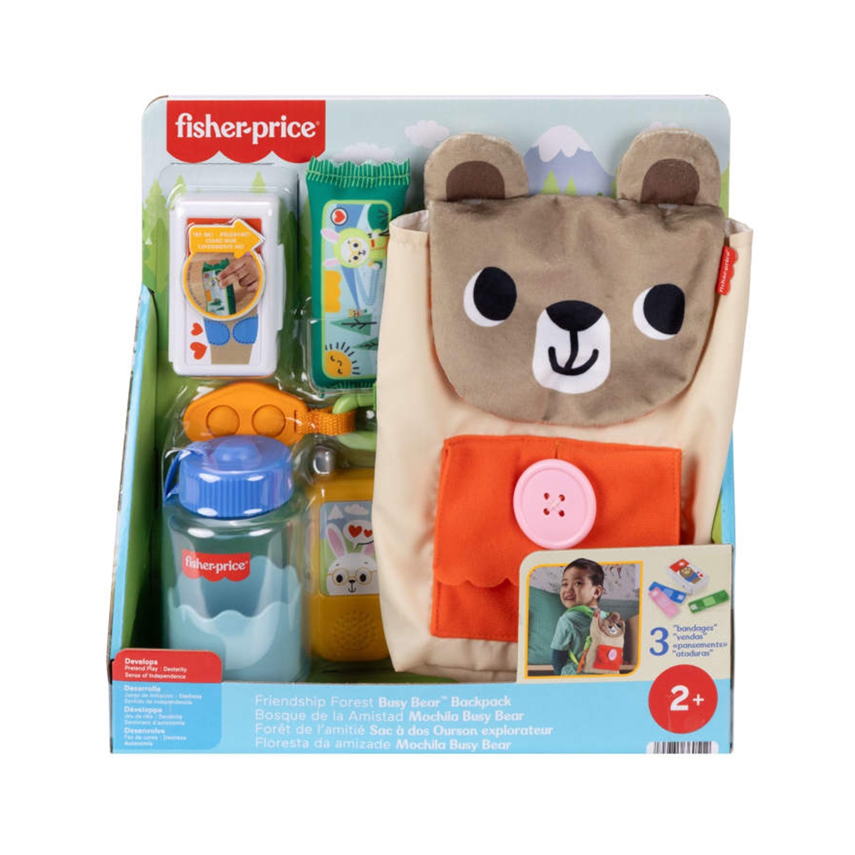 Mochila Busy Bear Bosque de la amistad Fisher-Price 6