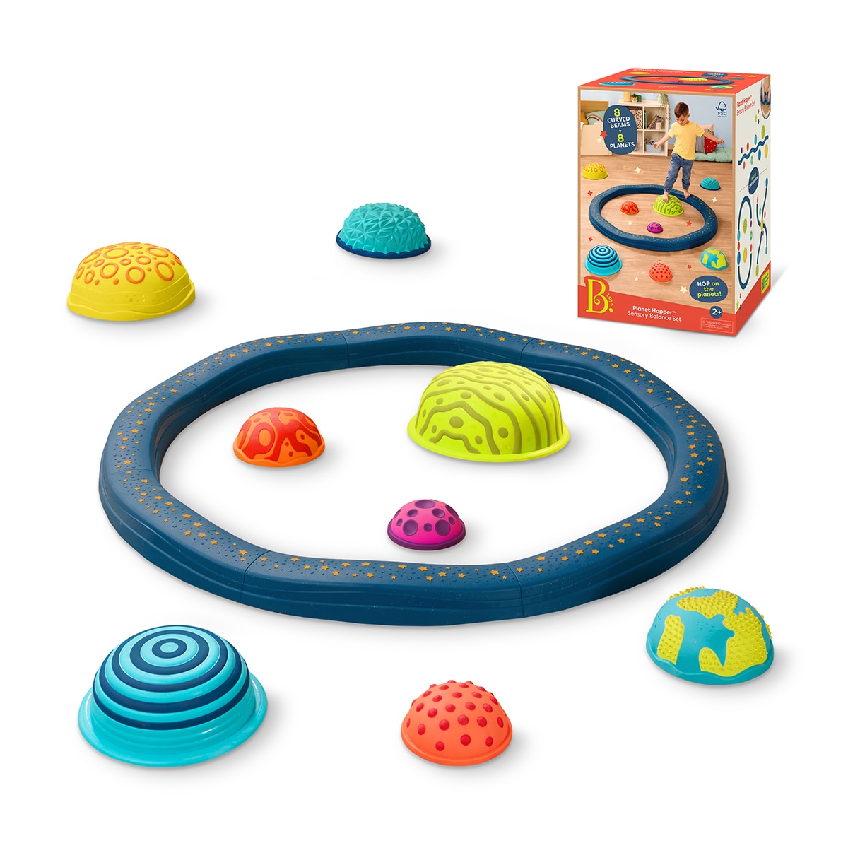Imagen 0 de Set Barras Sensoriales de Equilibrio Planetario  16 Piezas B.Toys
