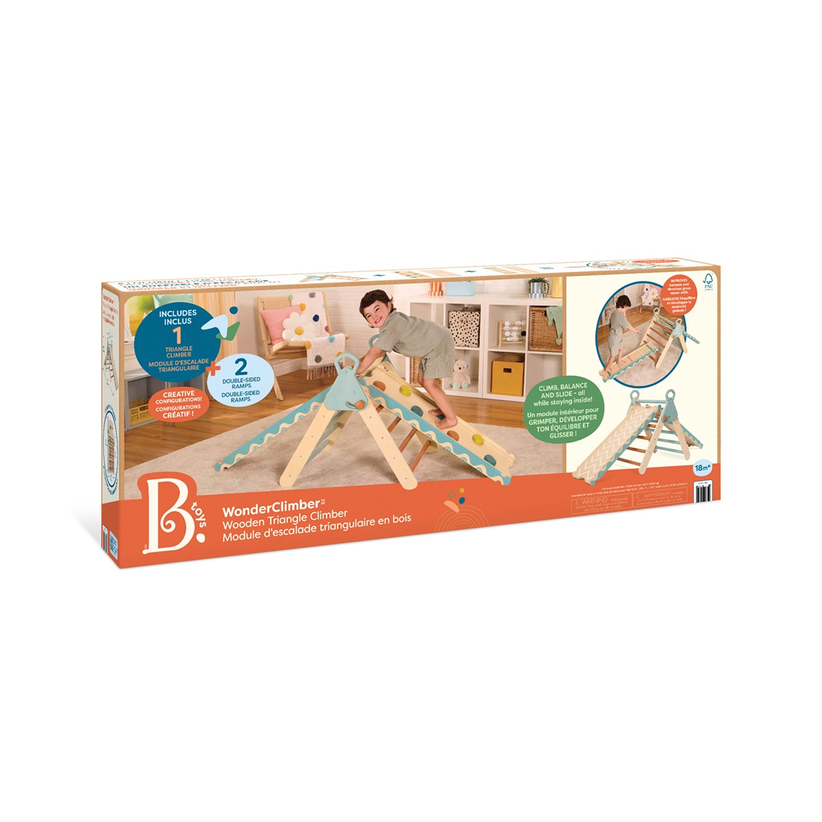 Triangulo de Escalada & Tobogán de Madera B.Toys 7