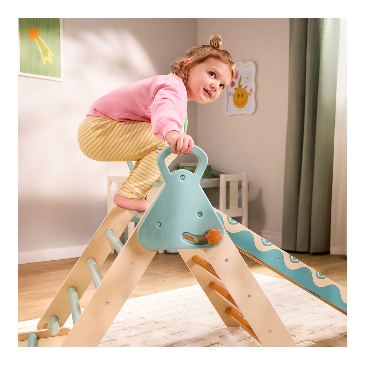 Triangulo de Escalada & Tobogán de Madera B.Toys 8
