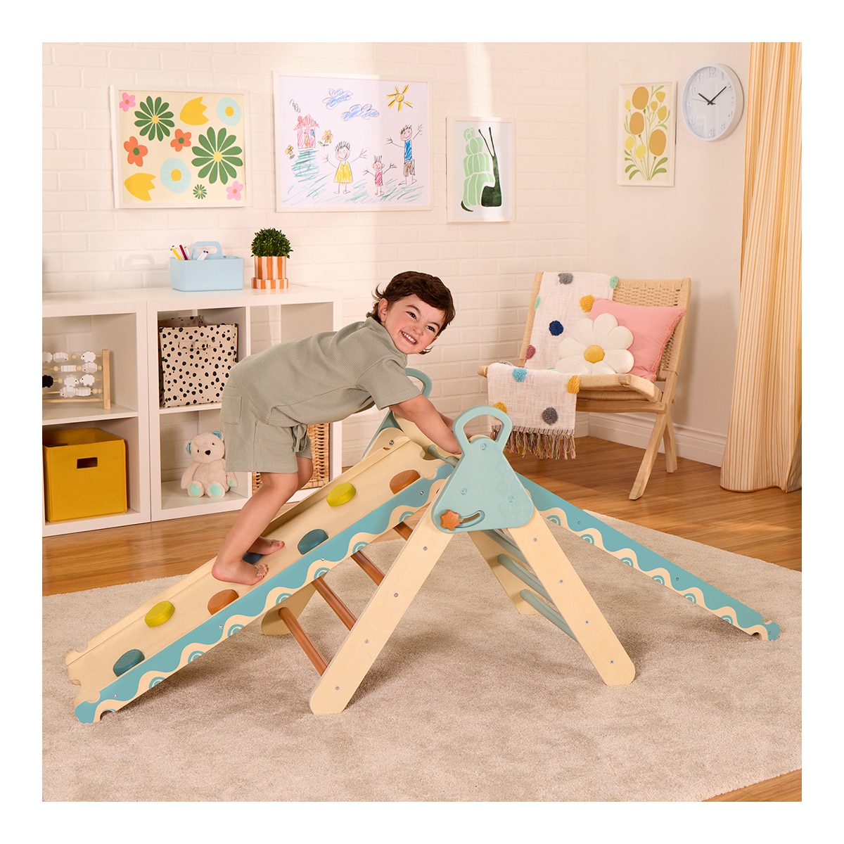 Triangulo de Escalada & Tobogán de Madera B.Toys 9