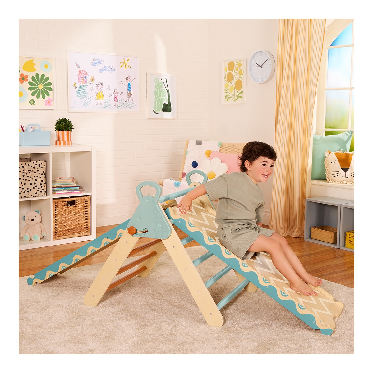 Triangulo de Escalada & Tobogán de Madera B.Toys 10