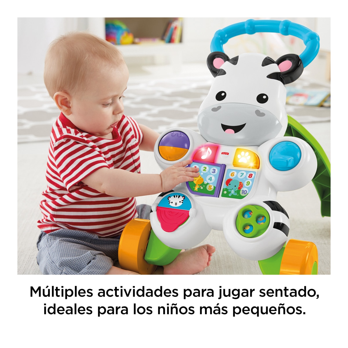 Andador correpasillos bebé Cebra parlanchina primeros paso Fisher-Price 7