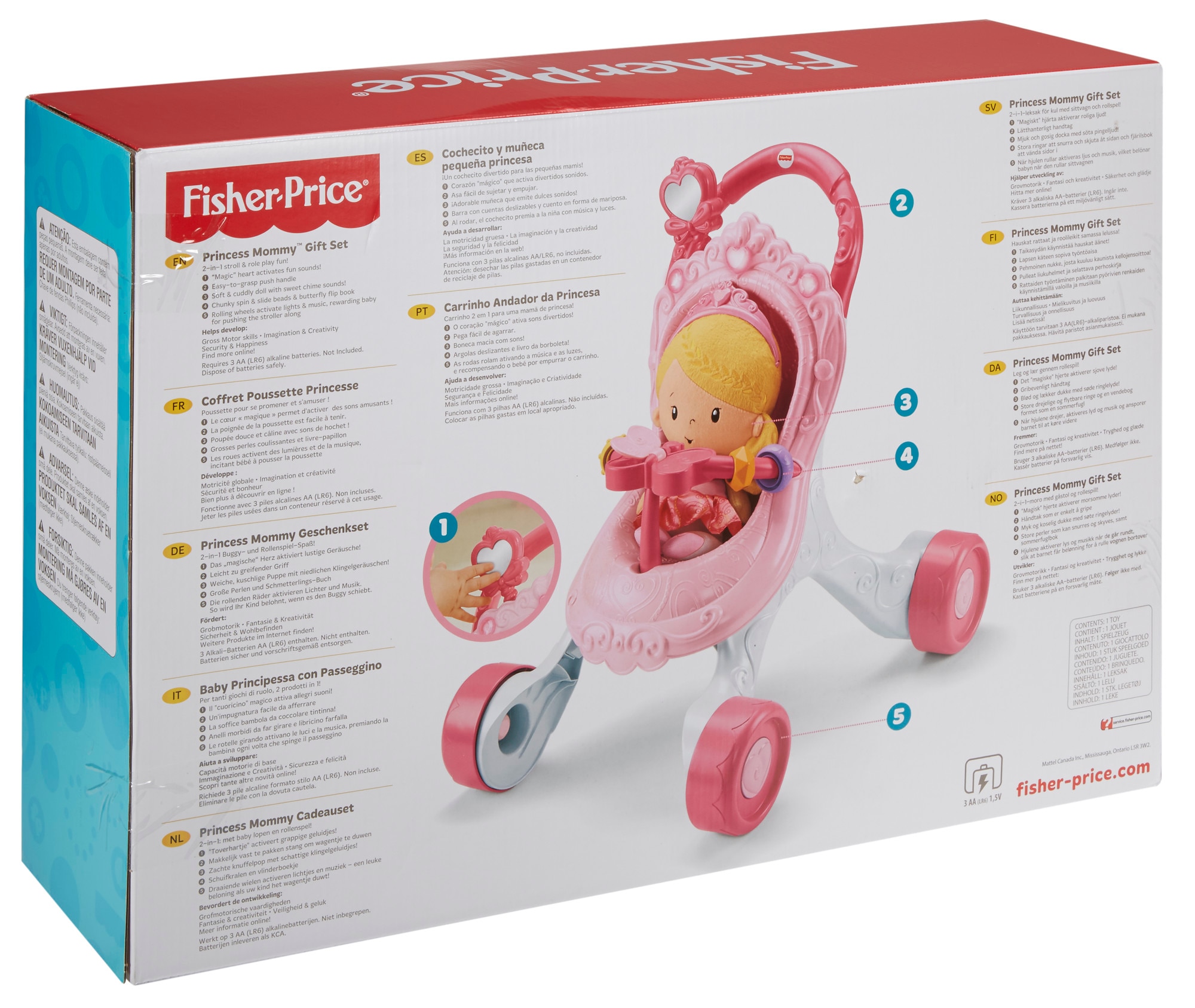 Andador-cochecito Fisher-Price pequeña princesa 6