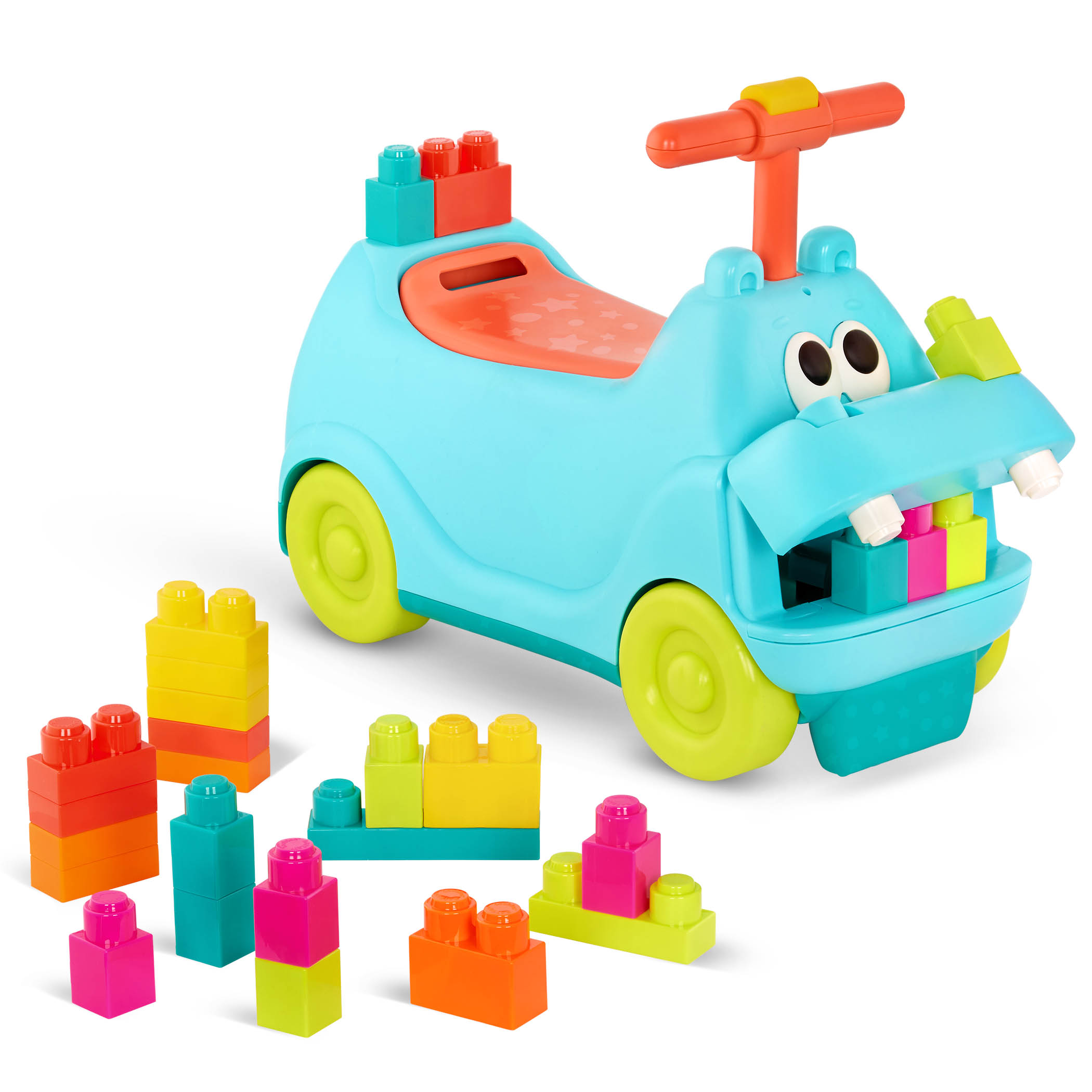 Carrinho Hippo com luzes , sons e blocos de construção 3