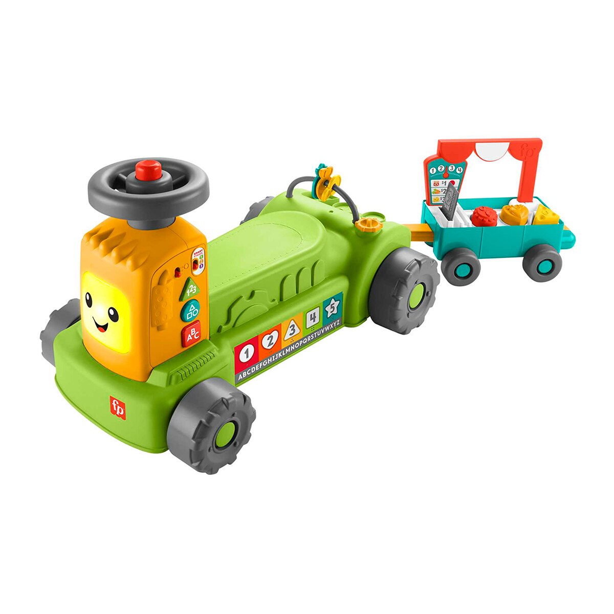Correpasillos transformable con luces y sonidos Ríe y aprende Tractor 4 en 1 Fisher-Price 1