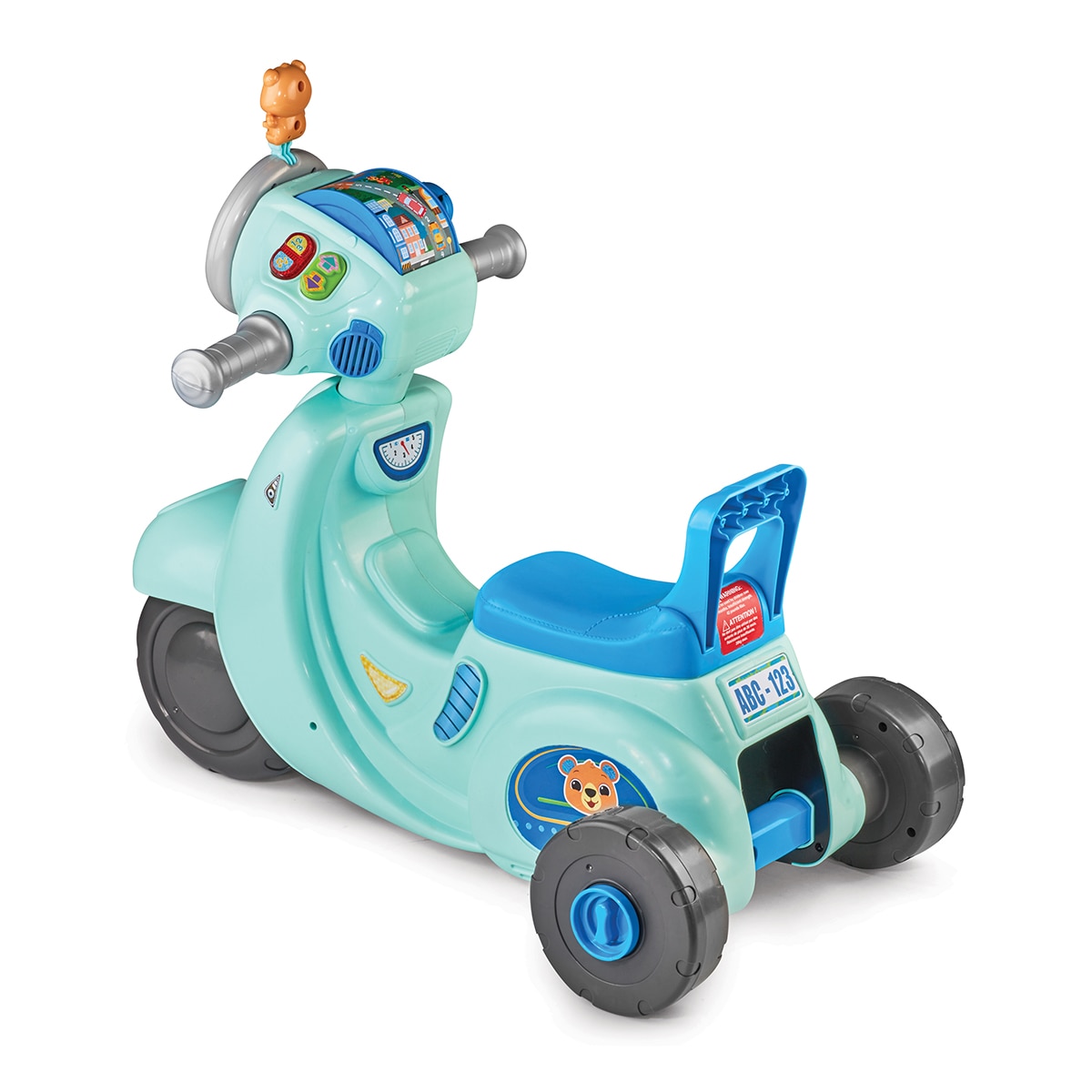 Moto interactiva Mi scooter de paseo 2 en 1 Azul-3