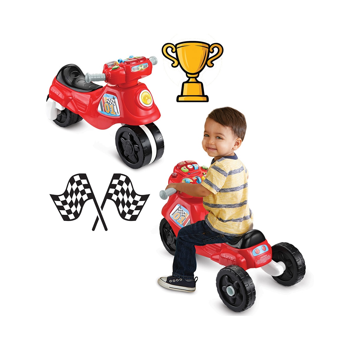 Correpasillos moto carreras 3 en 1 Vtech 2