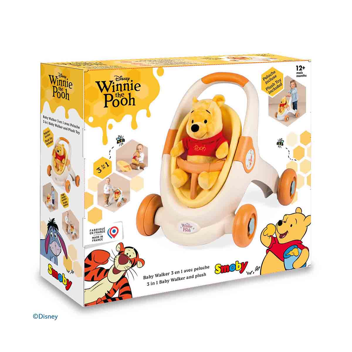 Andador Winnie The Pooh 3 en 1 con peluche Disney Smoby 6