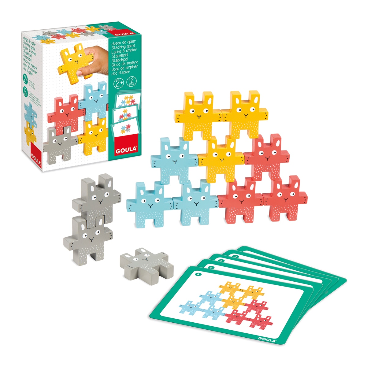 Imagen 0 de Juguete de Madera Juego de apilar conejito Goula