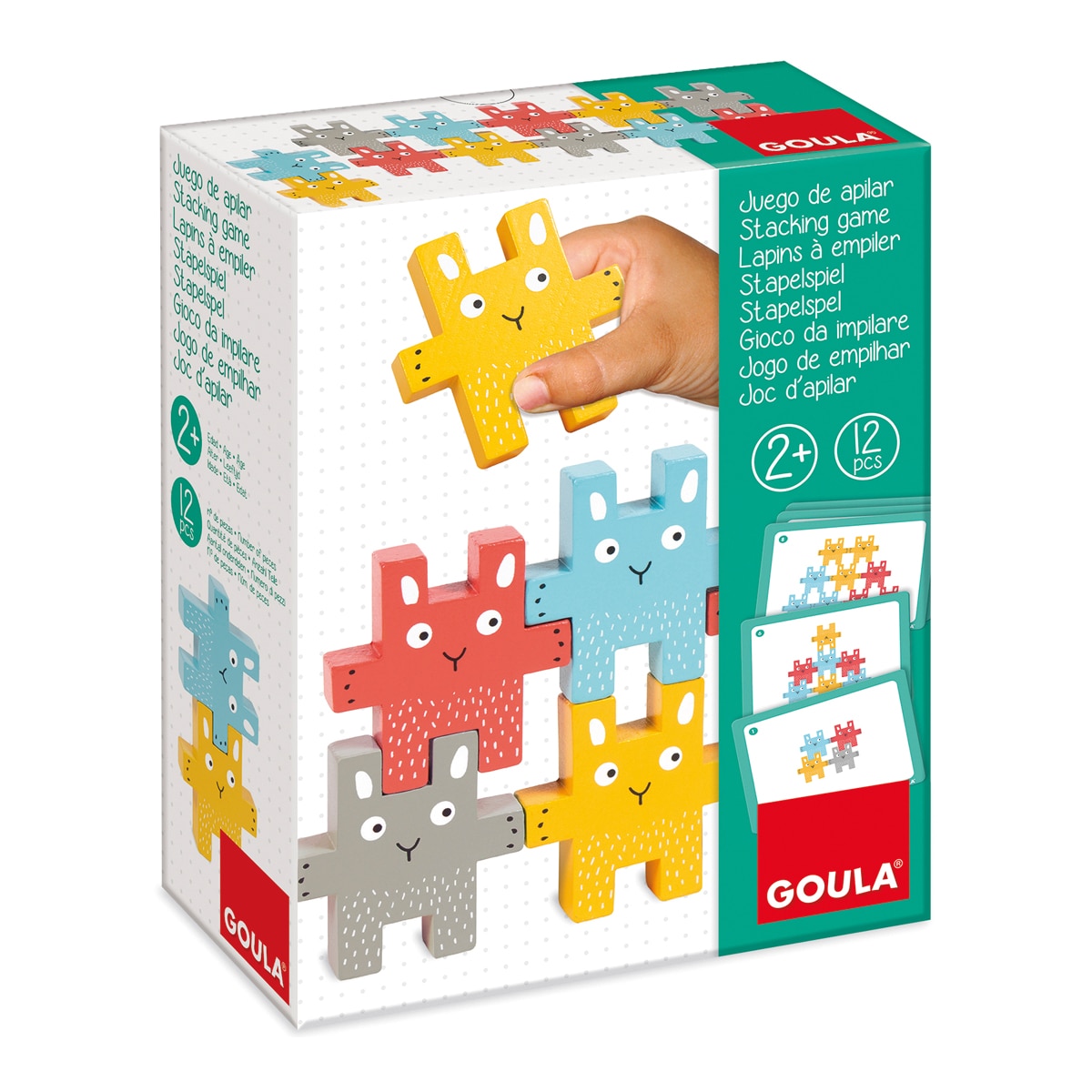 Juguete de Madera Juego de apilar conejito Goula 2