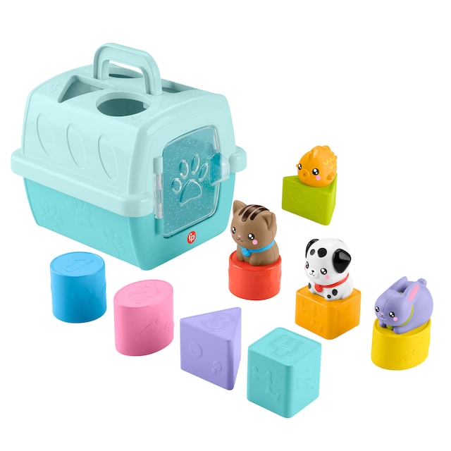 Juego de encajables Sort & Stow Pet Carrier Fisher-Price