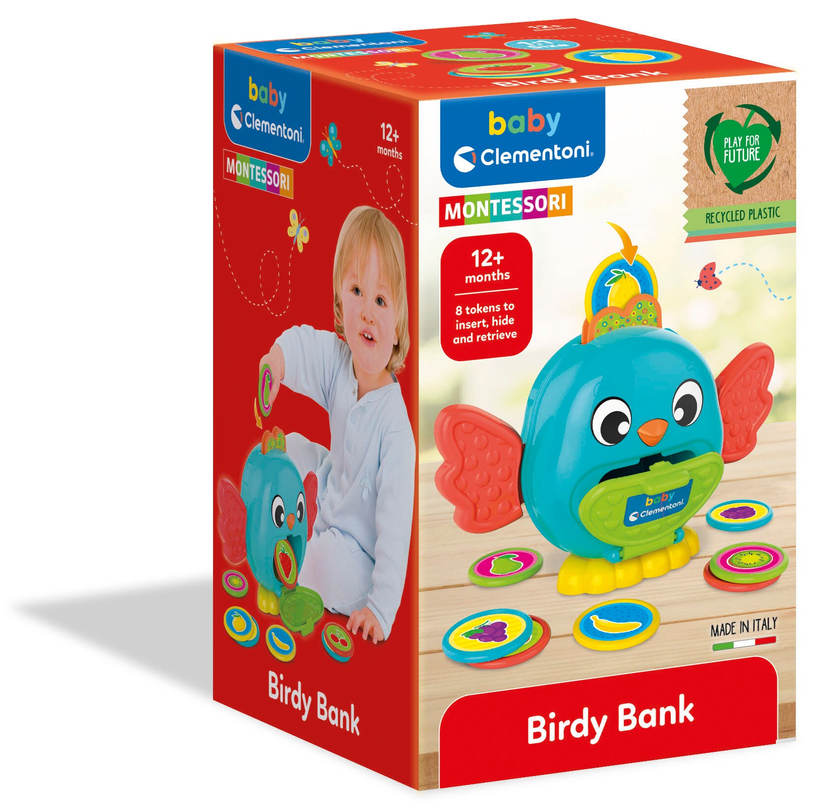 Juguete educativo Hucha Pajarito Montessori Clementoni 2