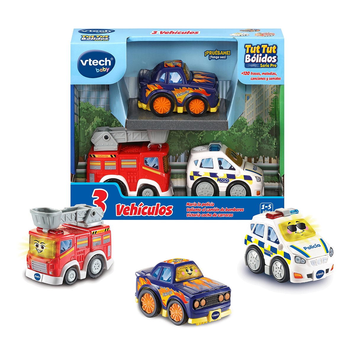 VTech – Pack 3 coches Tut Tut bólidos VTech Baby.