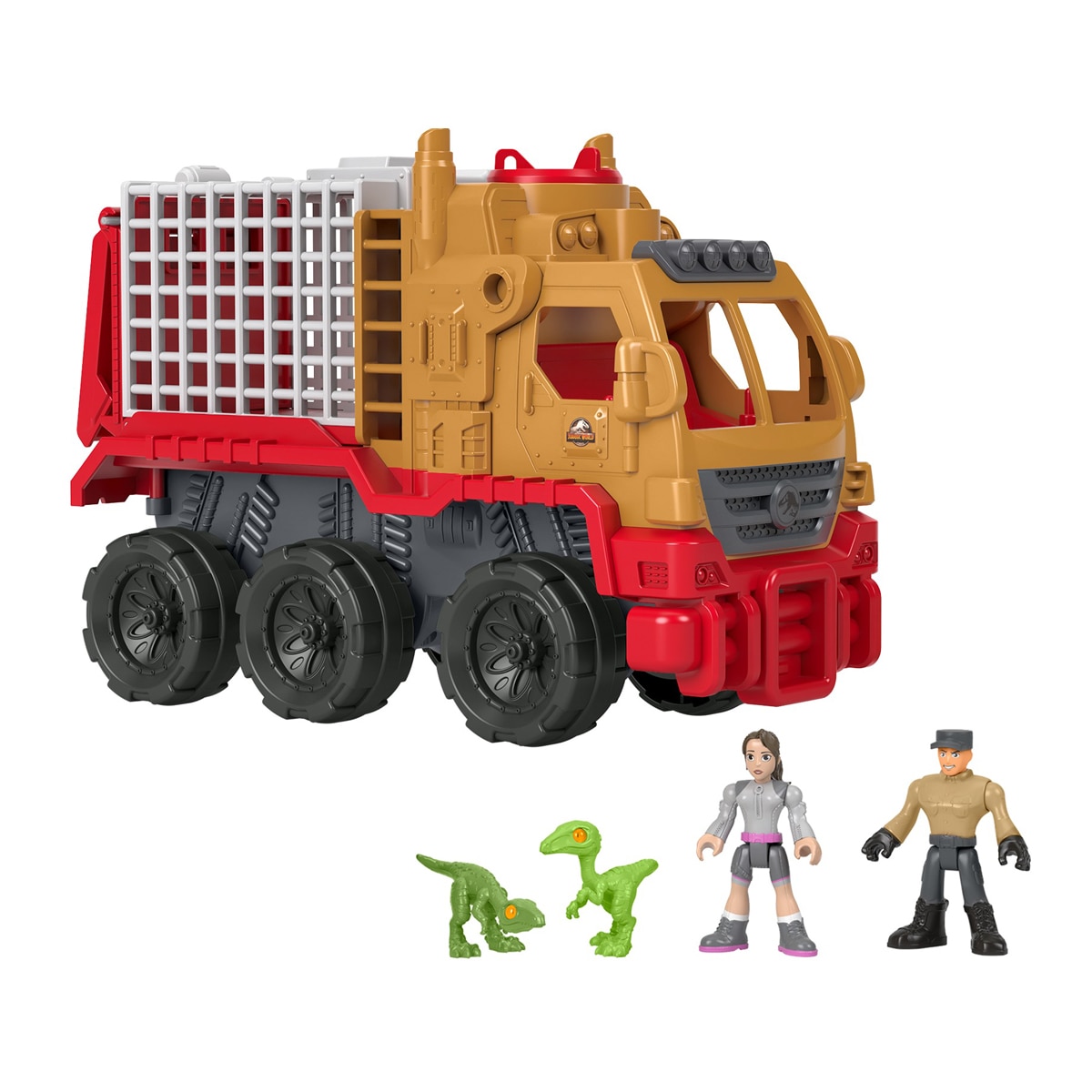 Imagen 0 de Camión de juguete vehículo de transporte para dinosaurios Imaginext Jurassic World