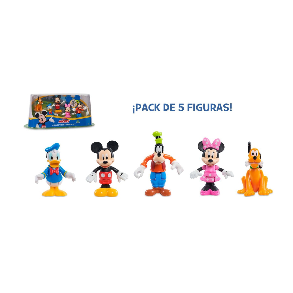 Mickey - Pack 5 Figuras Articuladas-Artigo Sortido. Envio realizado de forma aleatória 4