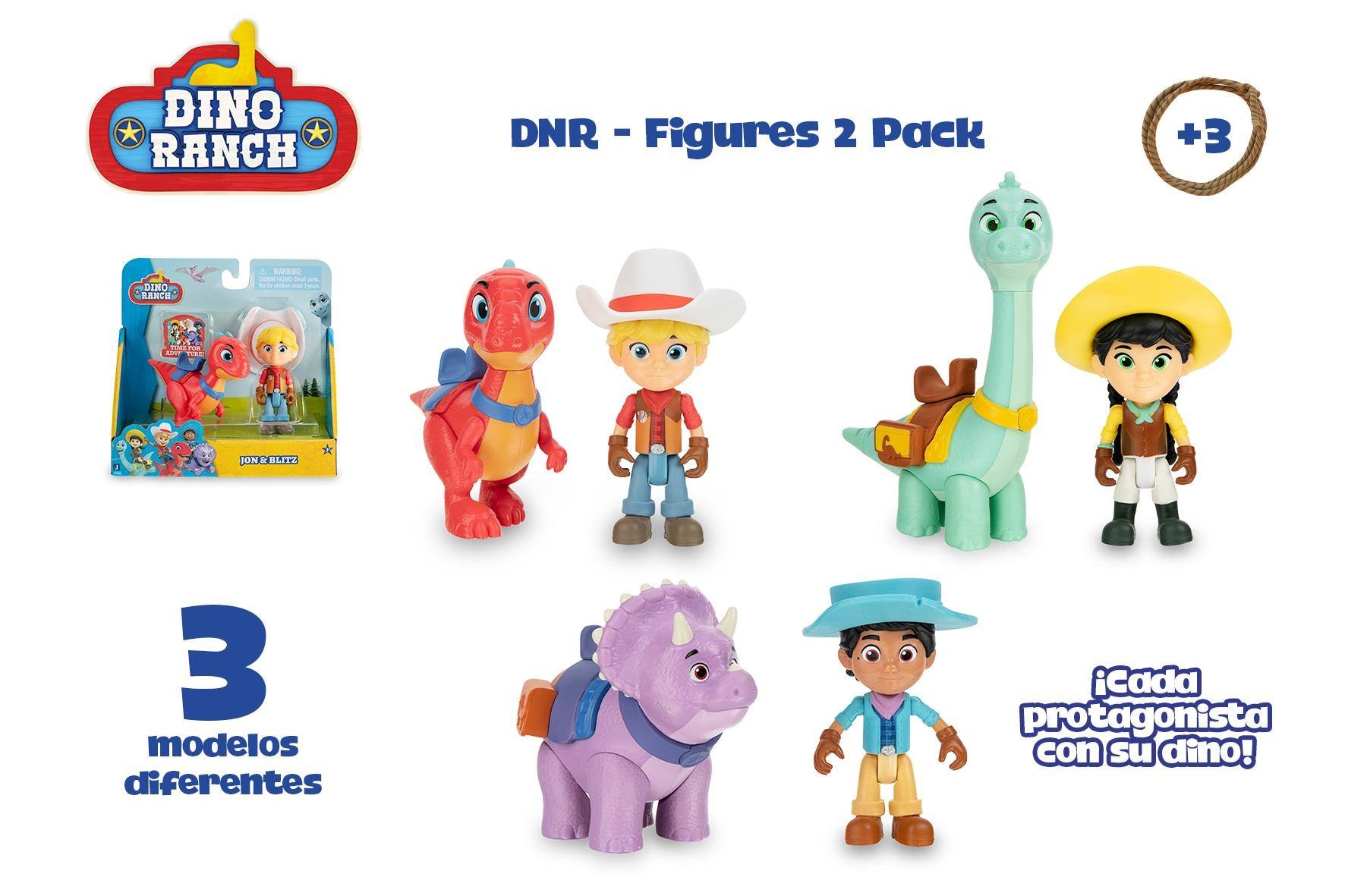Pack 2 figuras Dino Ranch 8