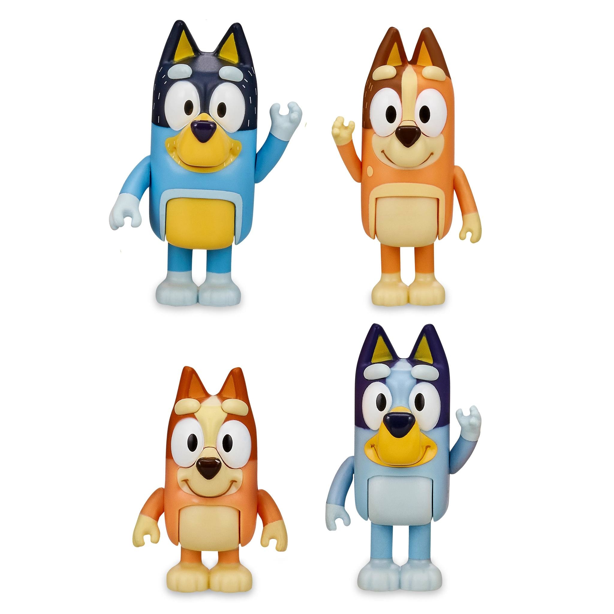 Pack 4 Figuras de Bluey y su familia Family Pack Bluey 4