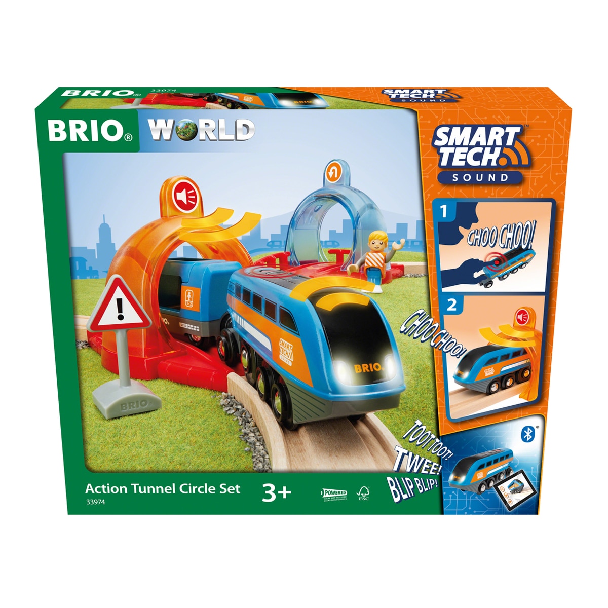BRIO – Set Circuito Circular con Túneles de Acción Smart Tech Sound Brio.