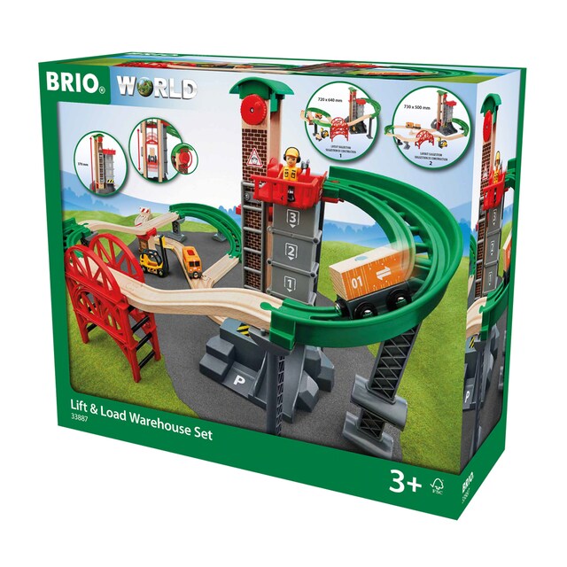 Set almacén con montacargas Brio