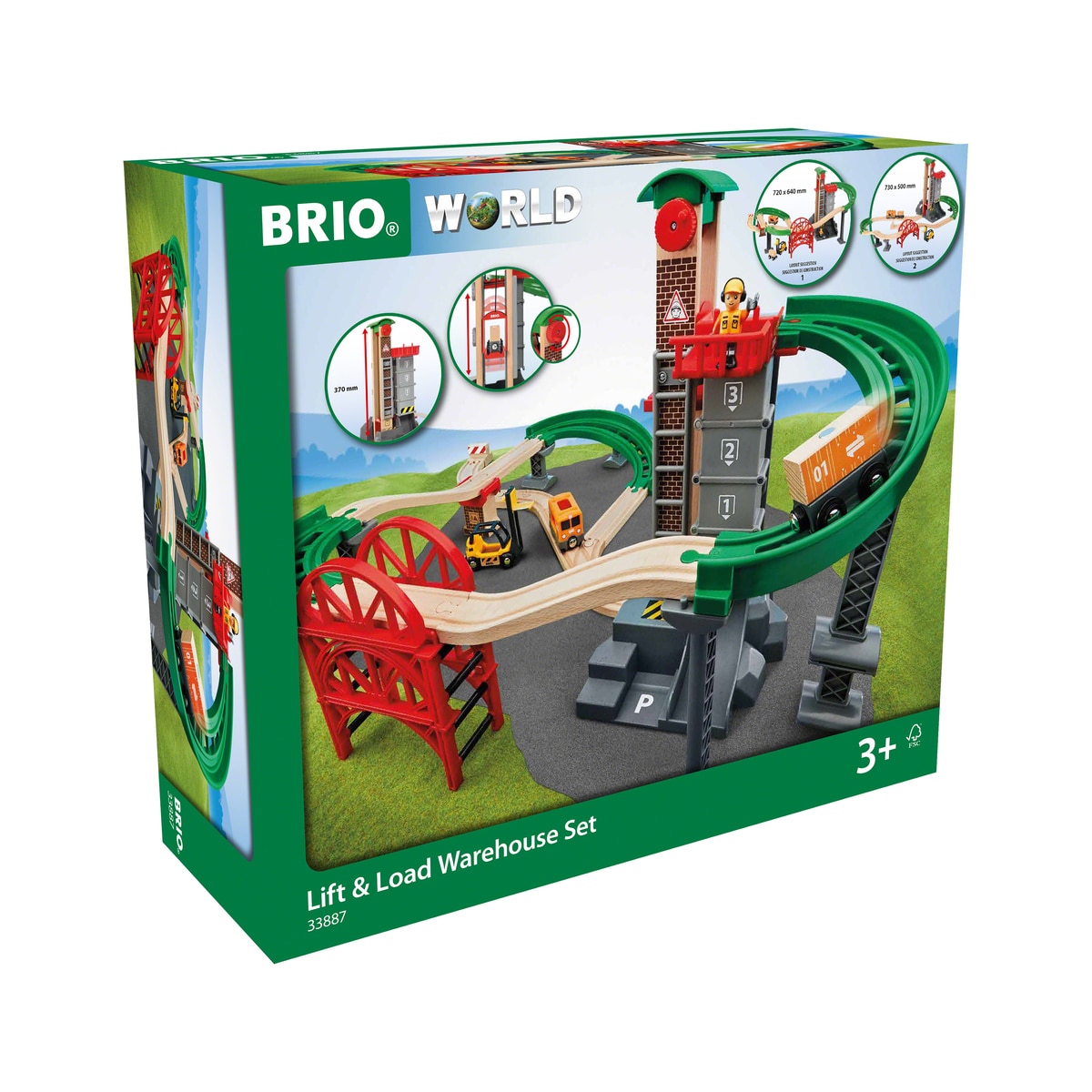 Set almacén con montacargas Brio 2