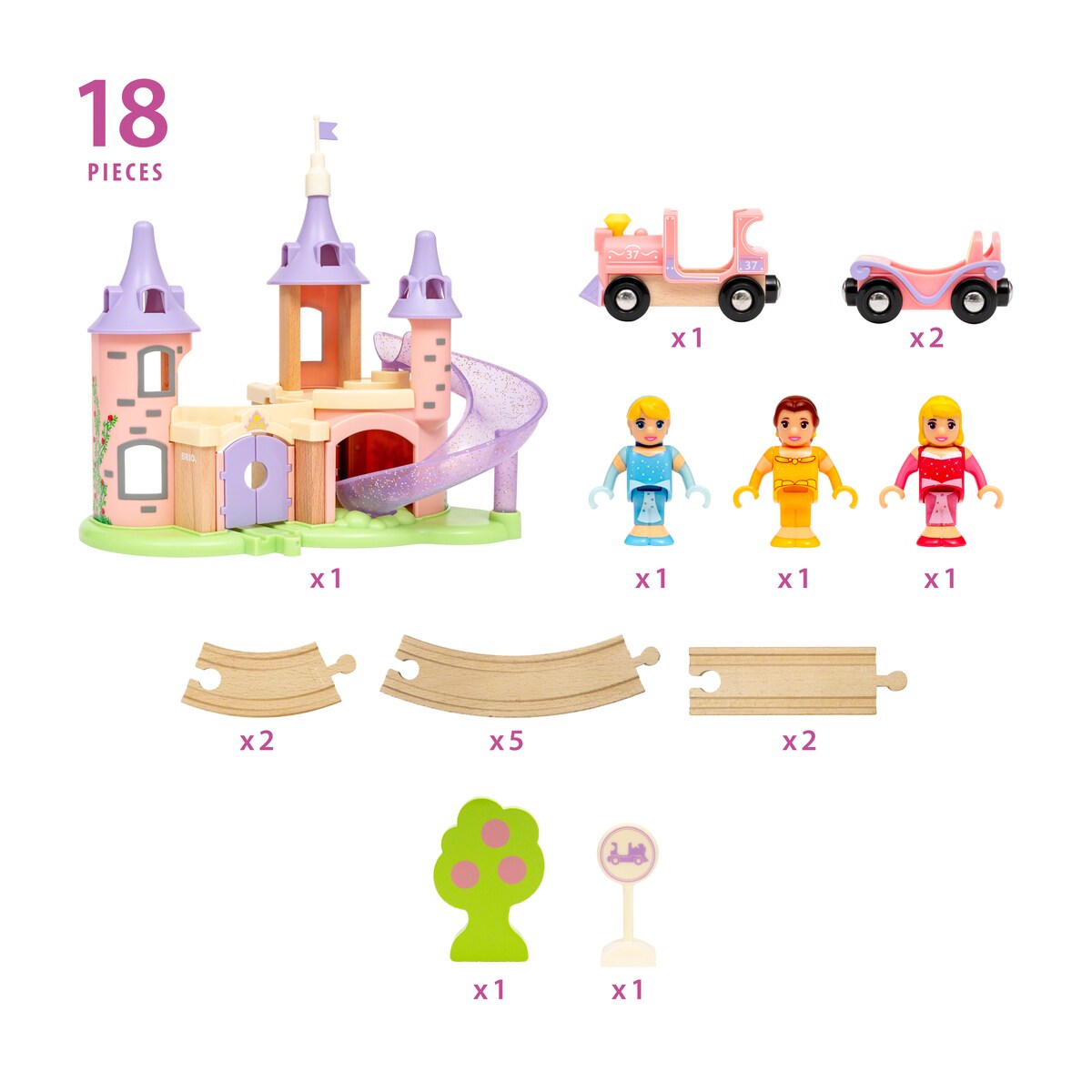 Princess castle set Brio 3