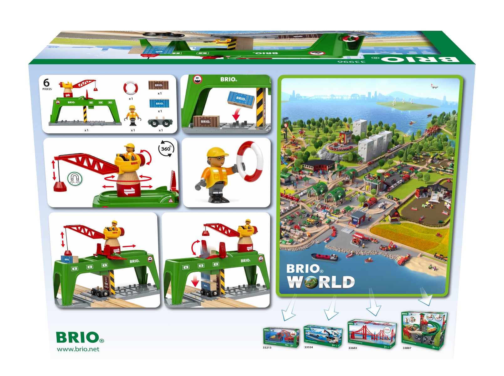 Grua con container Brio 2