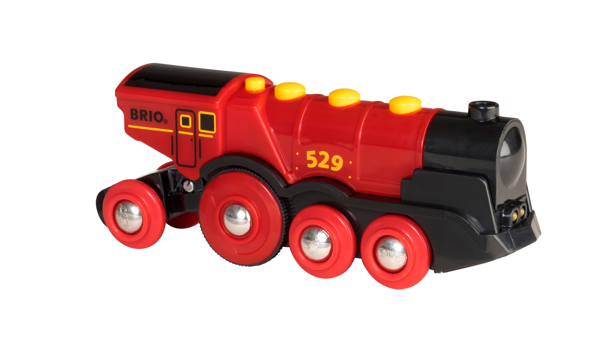 Gran locomotora roja a pilas con luz y sonido Brio 2
