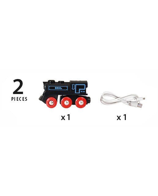 Locotomora recargable con cable mini USB Brio 2