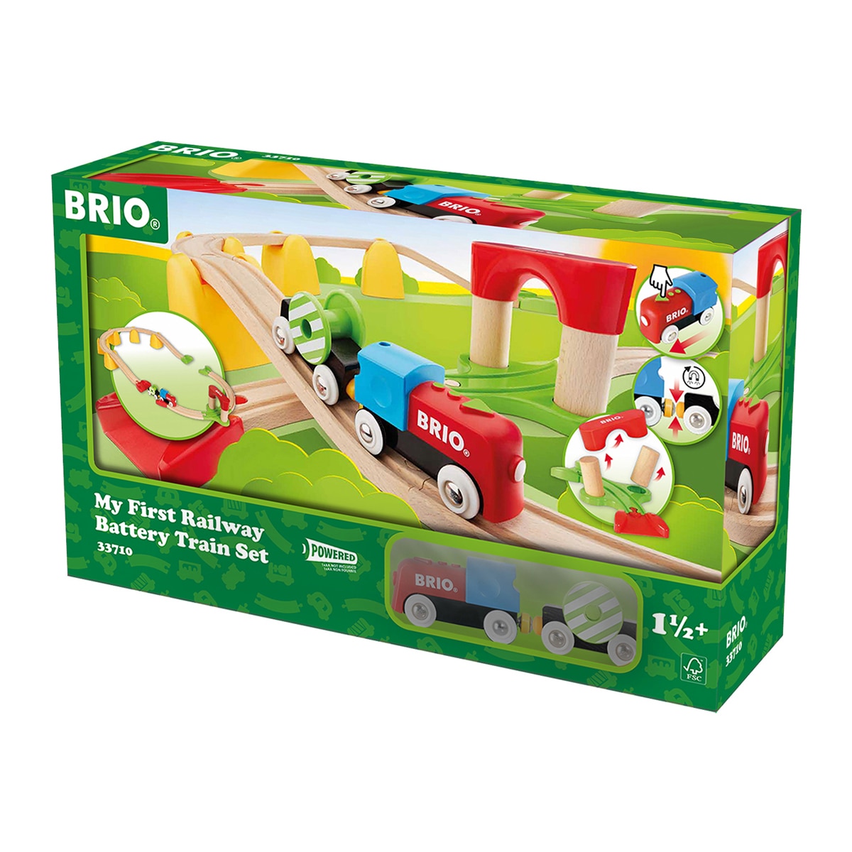 BRIO – Mi primer circuito de tren con tren a pilas Brio.