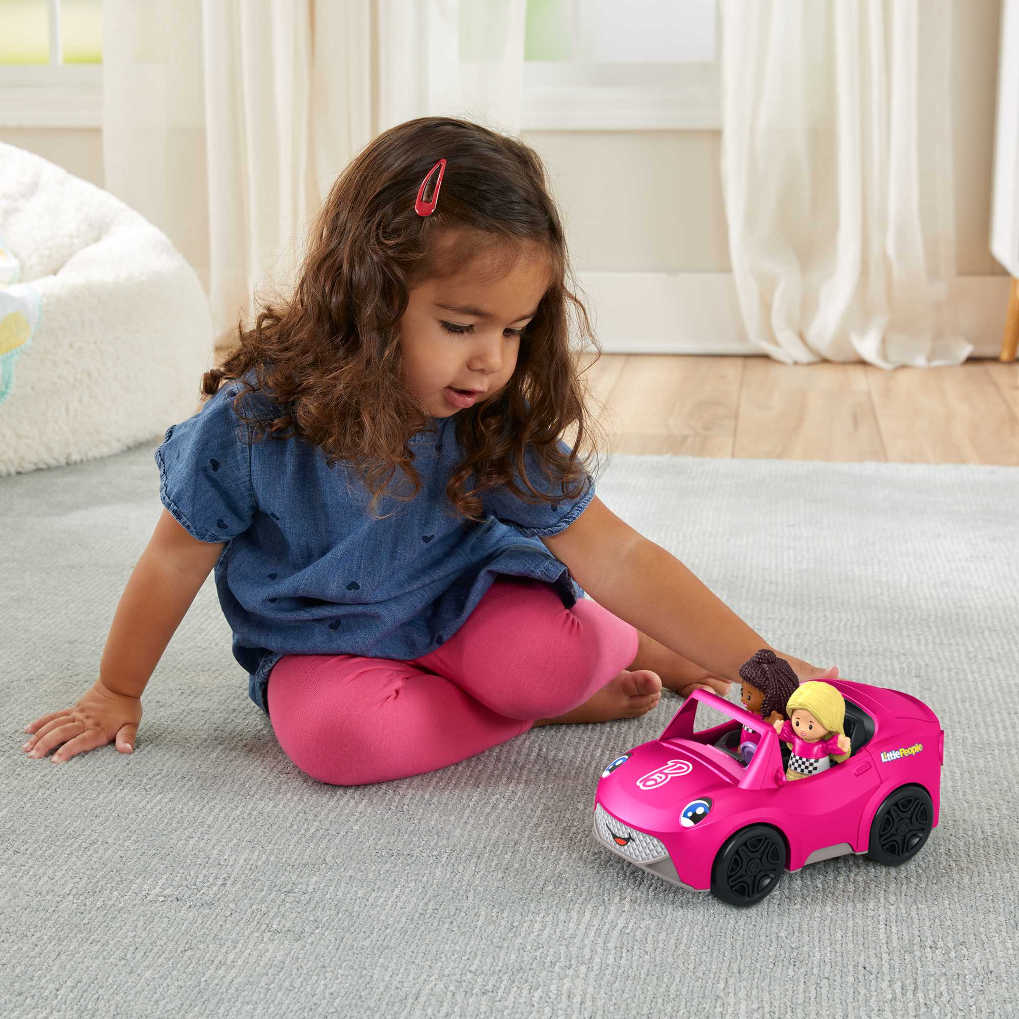 Little People Barbie, Brooklyn y su descapotable Fisher-Price 2