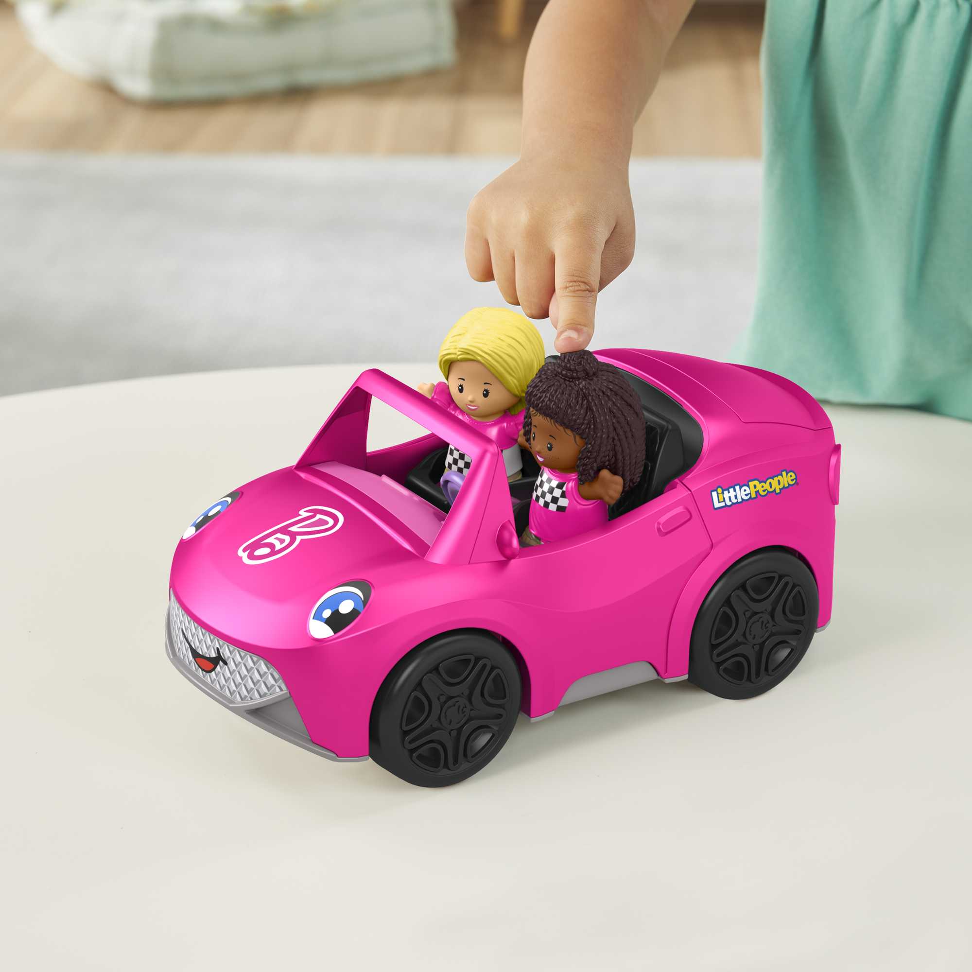 Little People Barbie, Brooklyn y su descapotable Fisher-Price 3