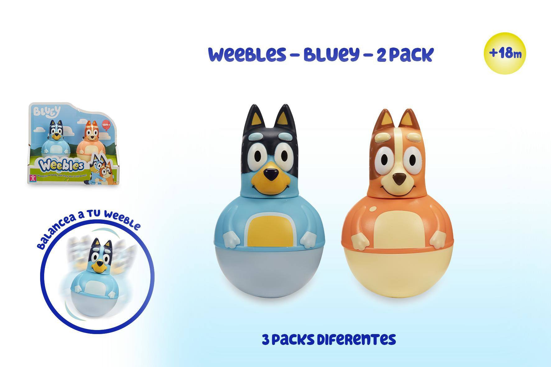 Figuras Weebles  Bluey  Pack 2 5