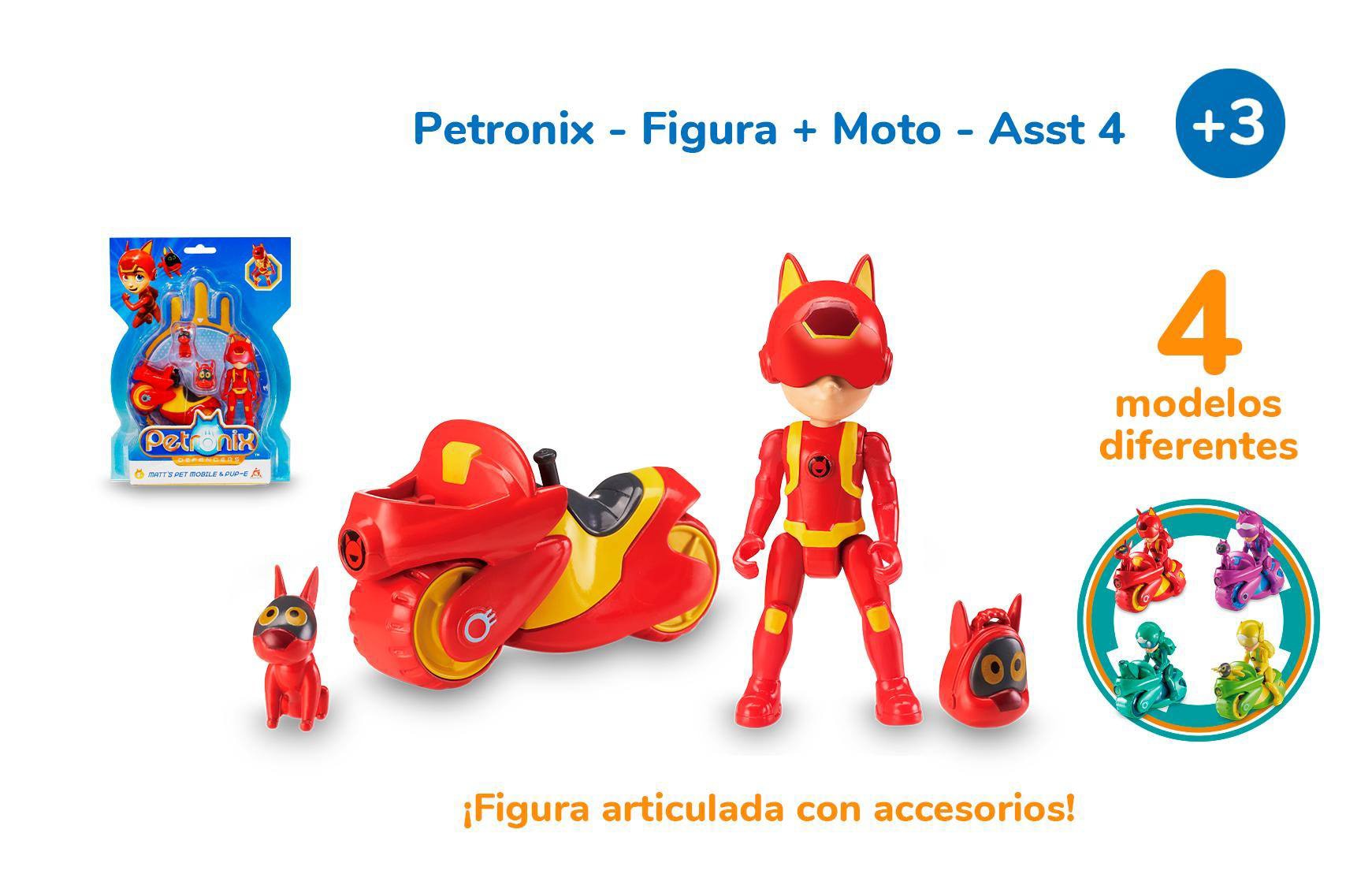 Petmobil con Figura Petronix modelos surtidos 8