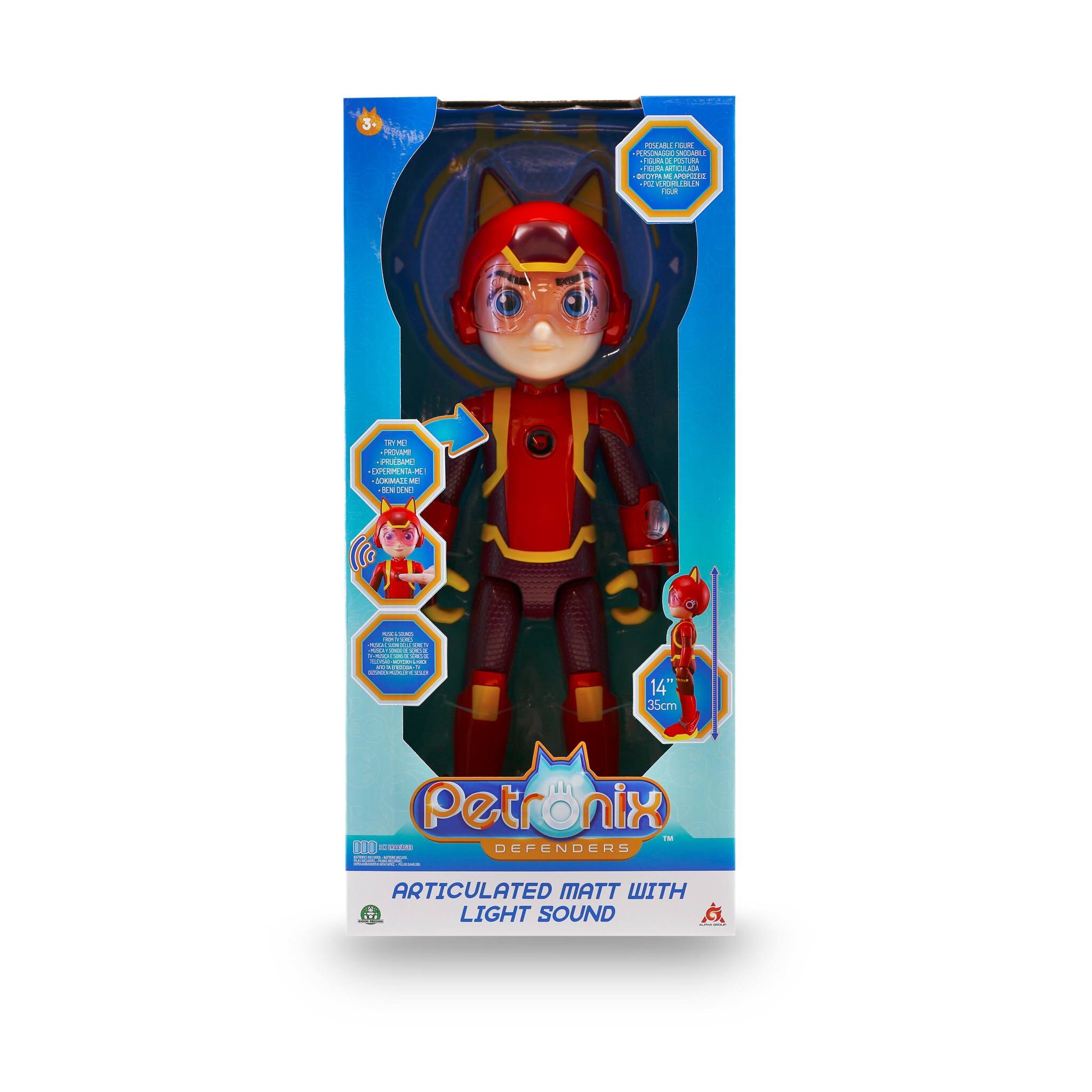 Figura Matt 35 cm con Luces y Sonido Petronix 2
