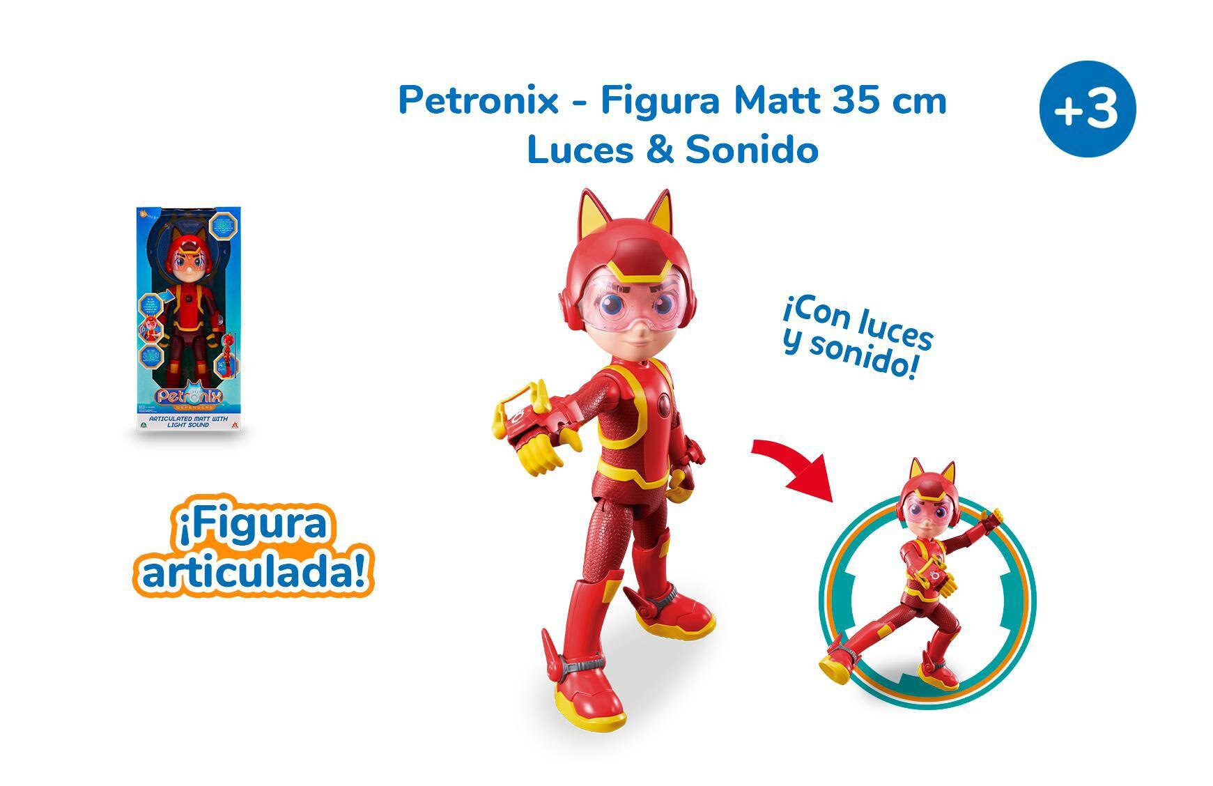 Figura Matt 35 cm con Luces y Sonido Petronix 9