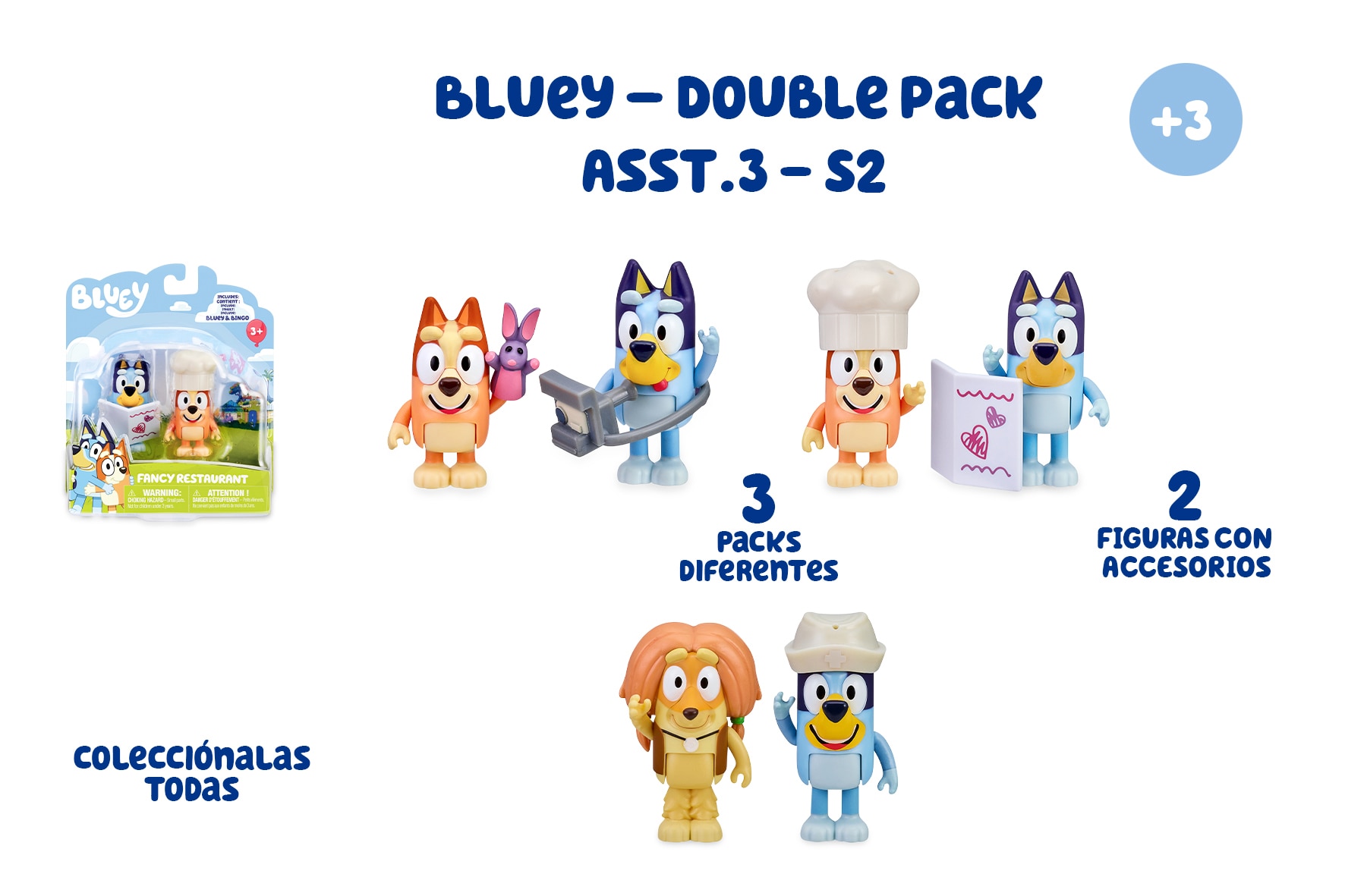 Pack de 2 figuras Double Pack Bluey 9