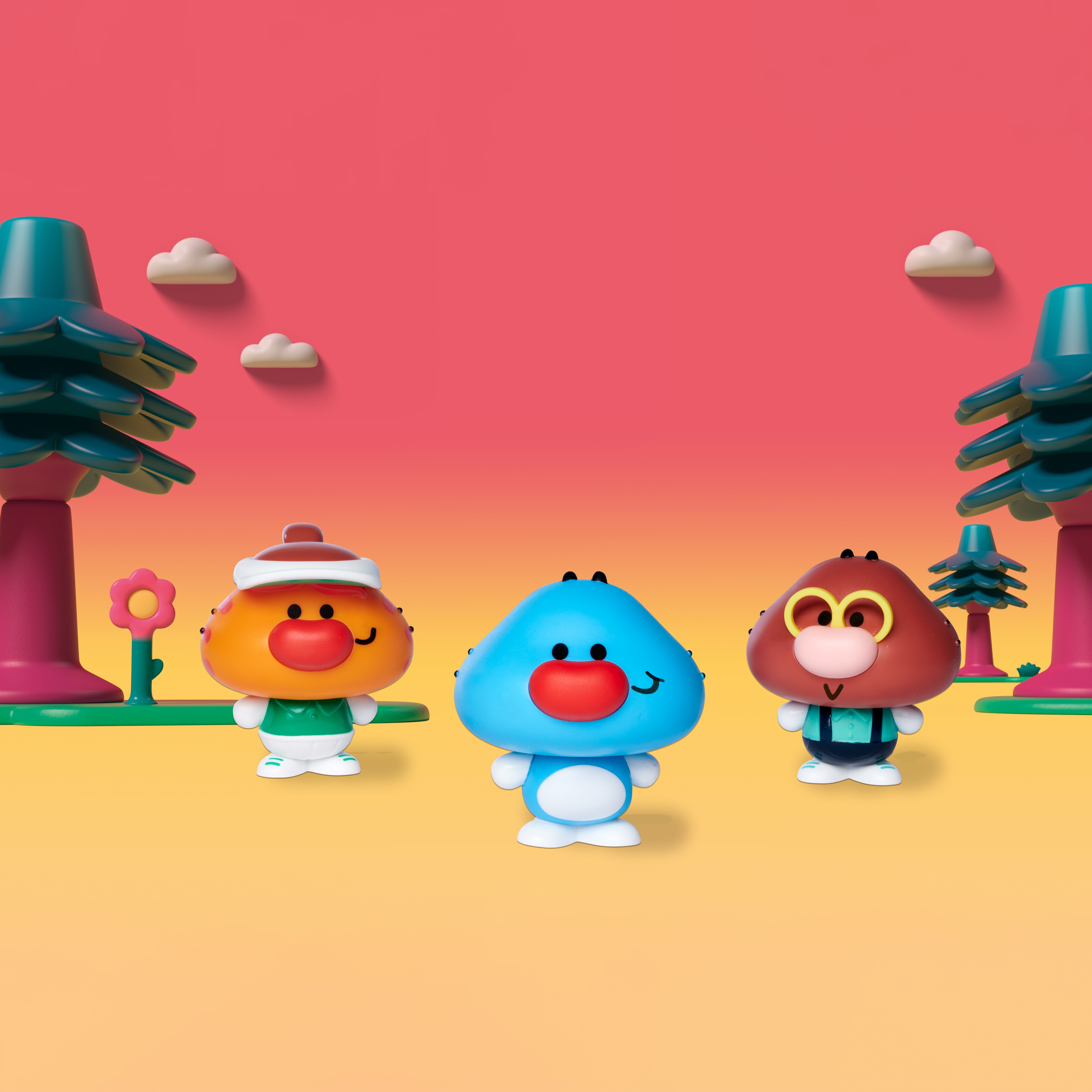 Set de 3 figuras Oggy Oggy 6