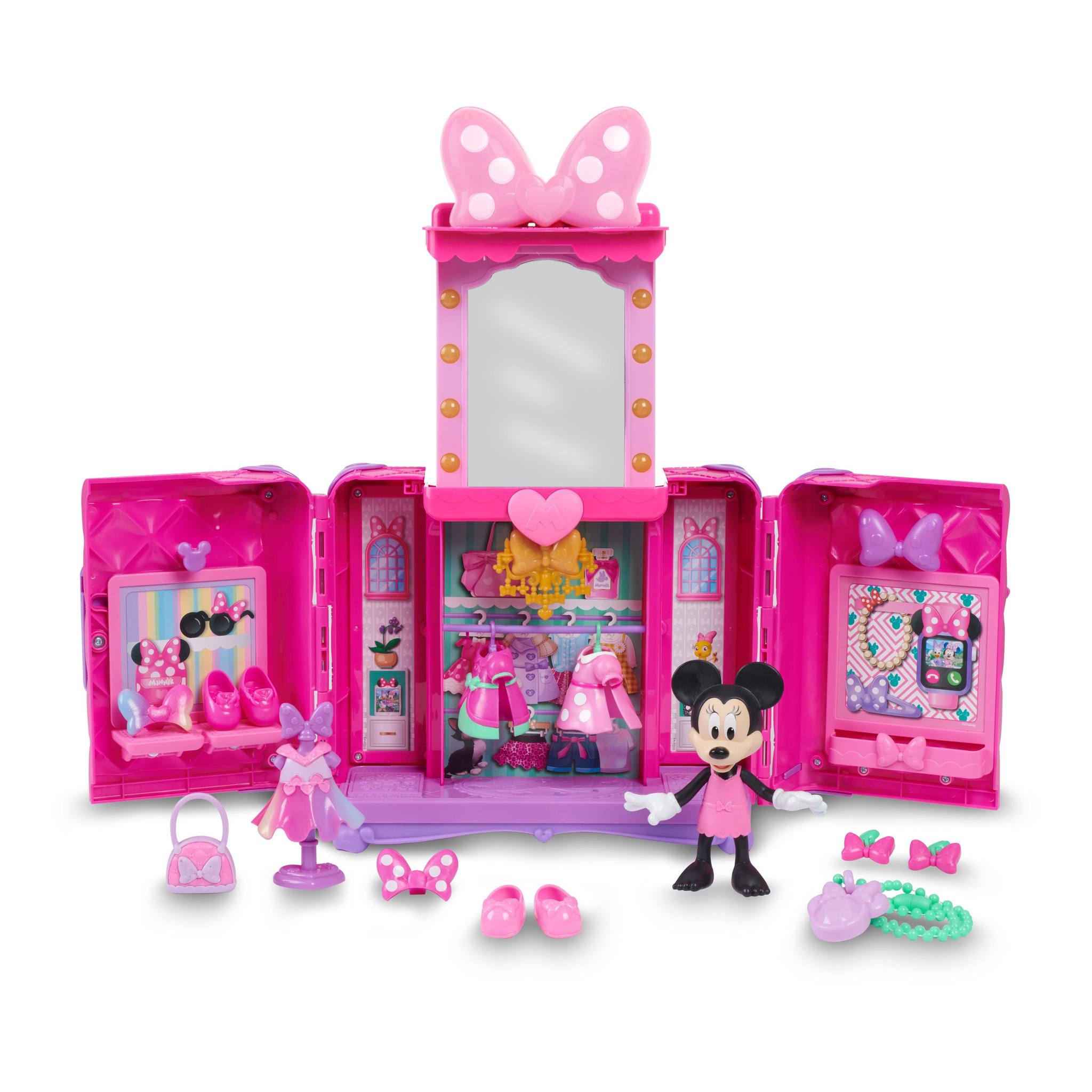 Playset Glam & Glow Minnie Mouse Famosa 6