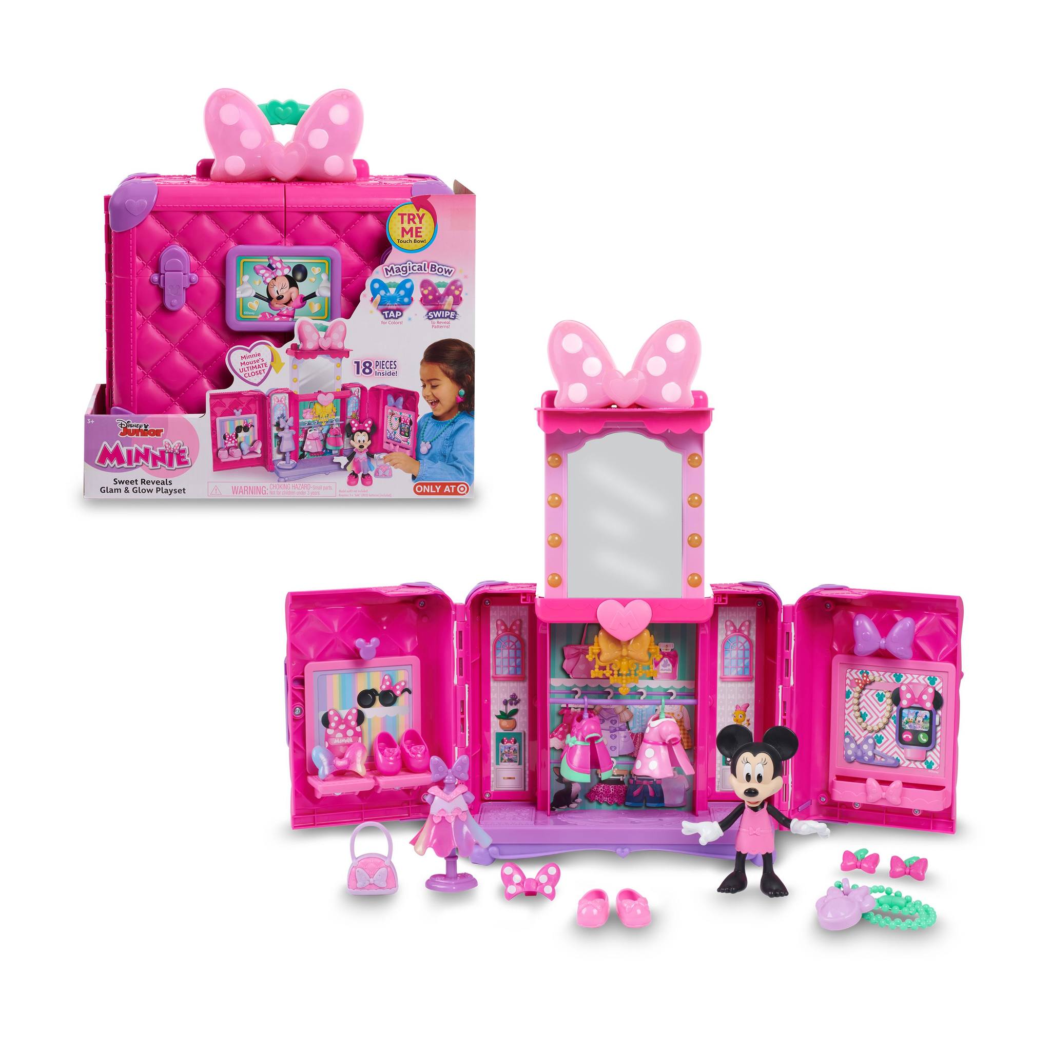 Playset Glam & Glow Minnie Mouse Famosa 8
